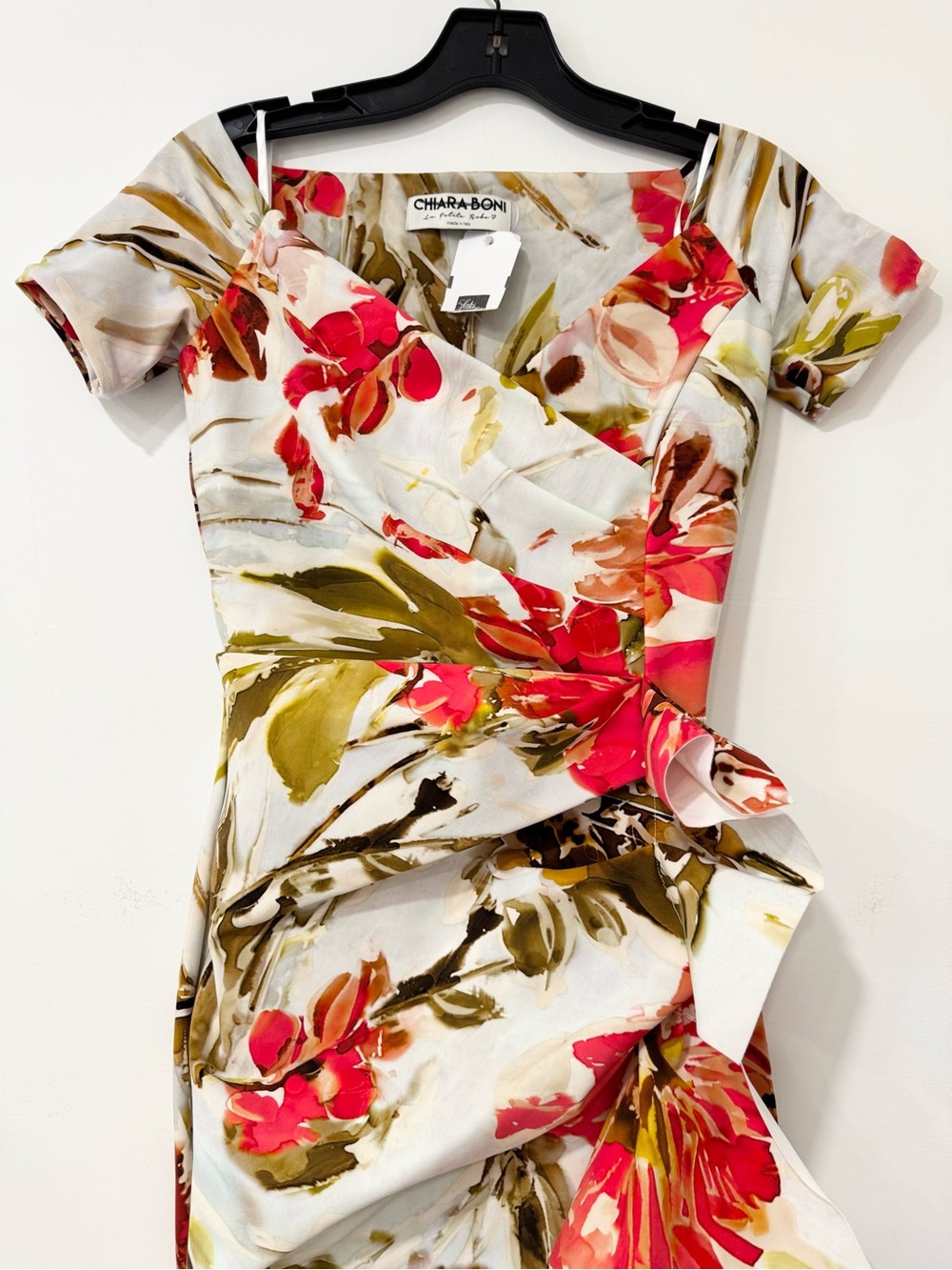 CHIARA BONI LA PETITE ROBE Ruffle Floral-Print Bodycon Midi Dress - Picture 2 of 9